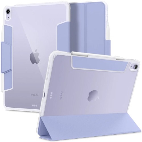 Image of Etui do iPad Air 6/5/4, Spigen Ultra Hybrid Pro, przezroczysto-fioletowe