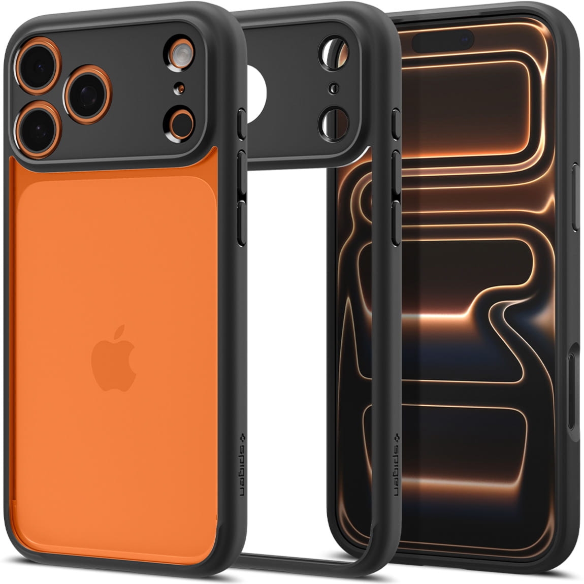 Etui Spigen Ultra Hybrid do iPhone 17 Pro Max, przezroczysto-czarne