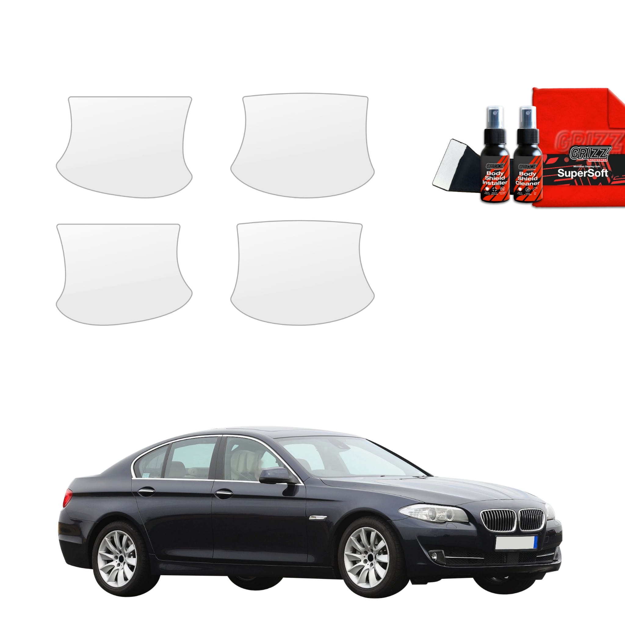 4w1 Folia ochronna pod klamki Grizz Protector do BMW 5 F10 Sedan PreLCI (2010-2012)