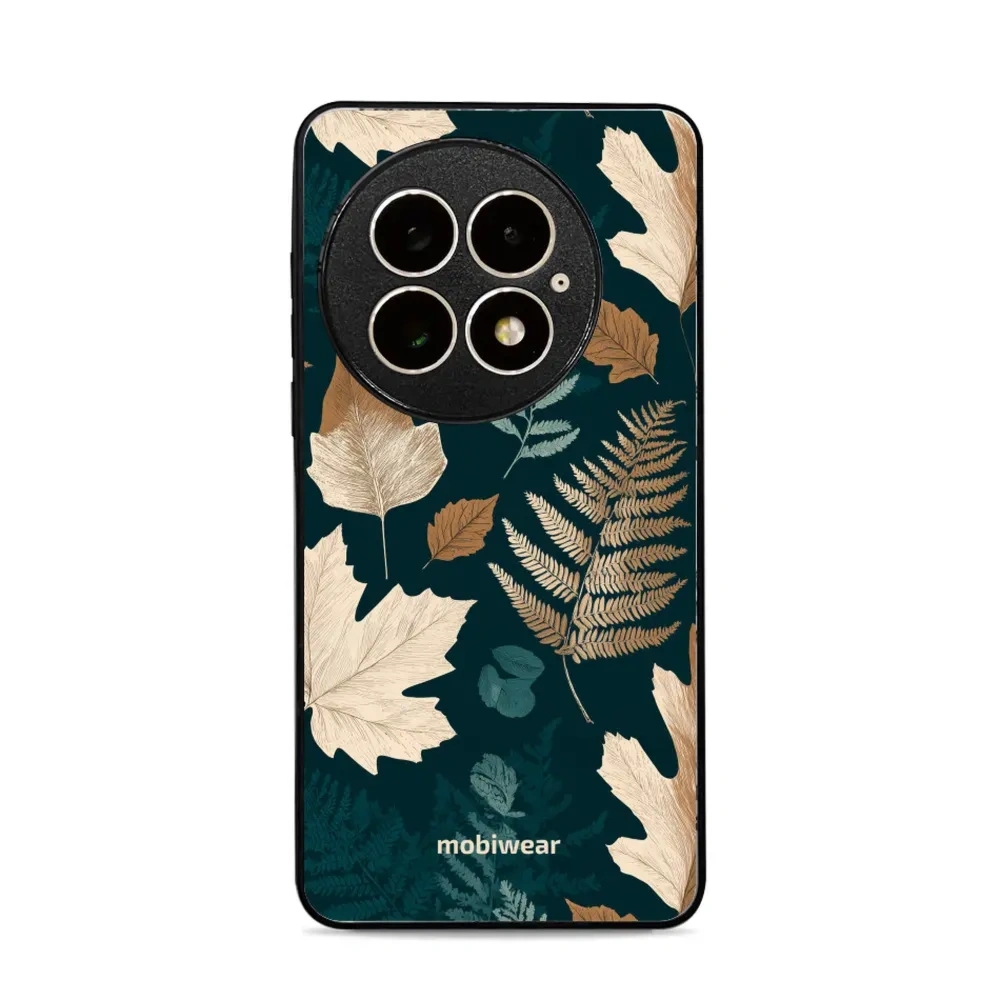 Etui ochronne do OnePlus 13, Mobiwear Glossy Case, zielnik z liści i paproci