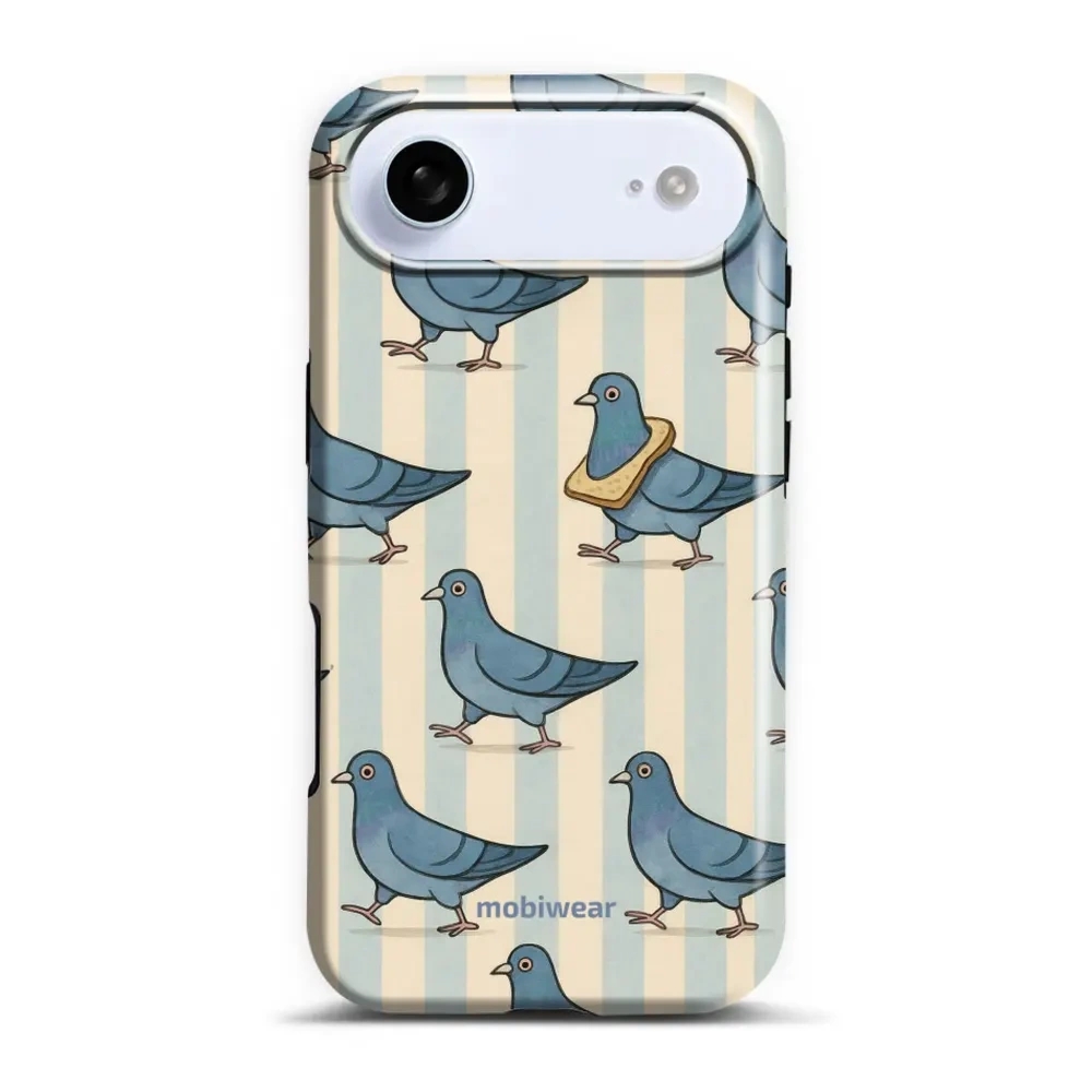 Etui ochronne do iPhone Air, Mobiwear Elite Pro, błękitne gołębie