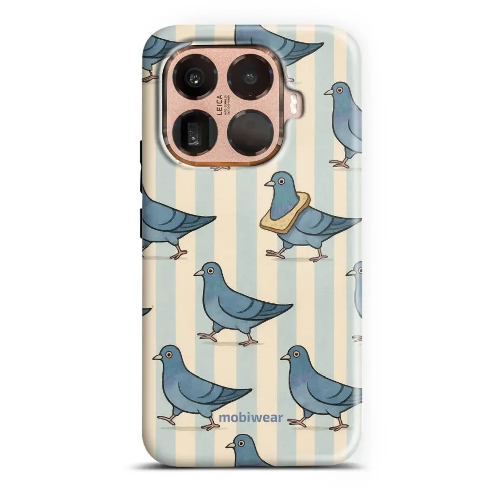 Etui ochronne do Xiaomi 15T Pro, Mobiwear Elite Pro, błękitne gołębie