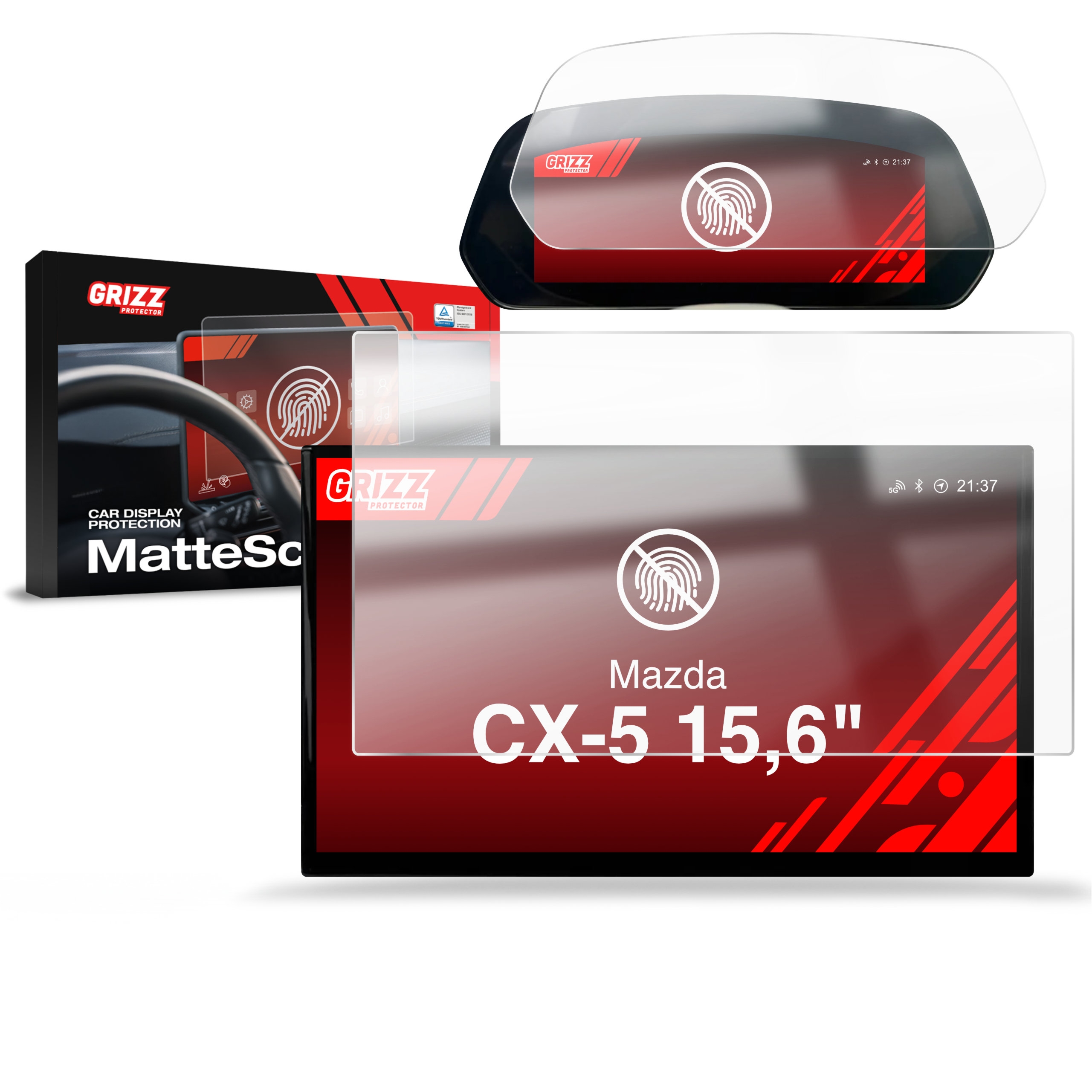 2w1 Folia antyodciskowa Grizz Protector do Mazda CX-5 15,6″ (2026)