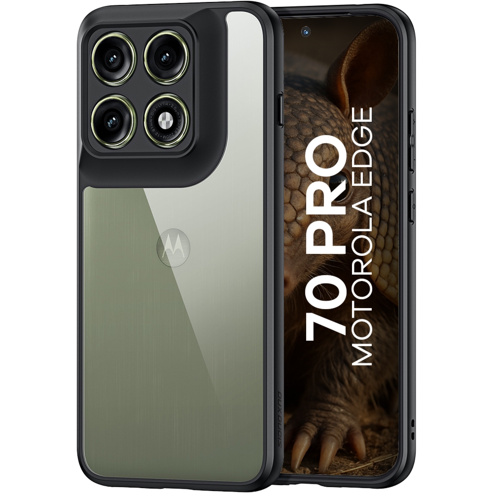 Etui Dux Ducis AIMO do Motorola Edge 70 Pro, czarno-przezroczyste