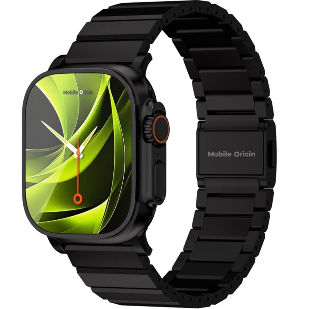 Pasek Mobile Origin Titanium Band Modena do Apple Watch 49/46/45/44 mm, czarny
