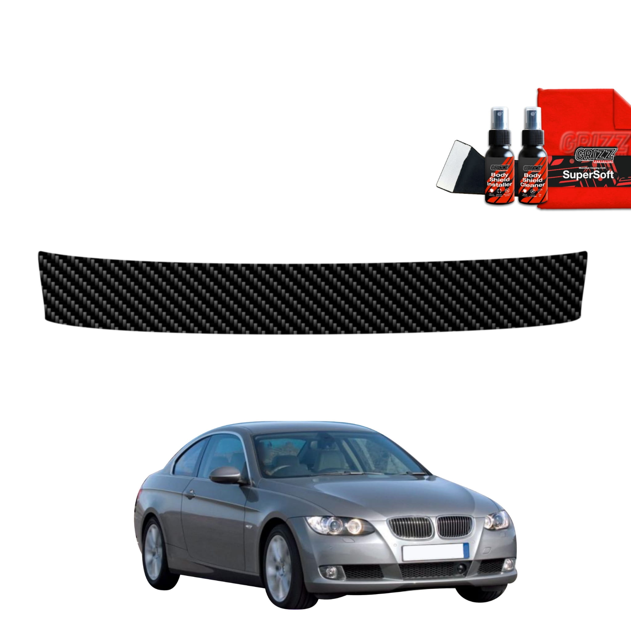 Folia karbonowa Grizz Protector na próg bagażnika do BMW 3 E92 Coupe Pre-LCI (2006-2010)