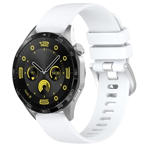 Image of Pasek Bizon Strap Watch Silicone Pro do Huawei Watch GT 4 41 mm, biały