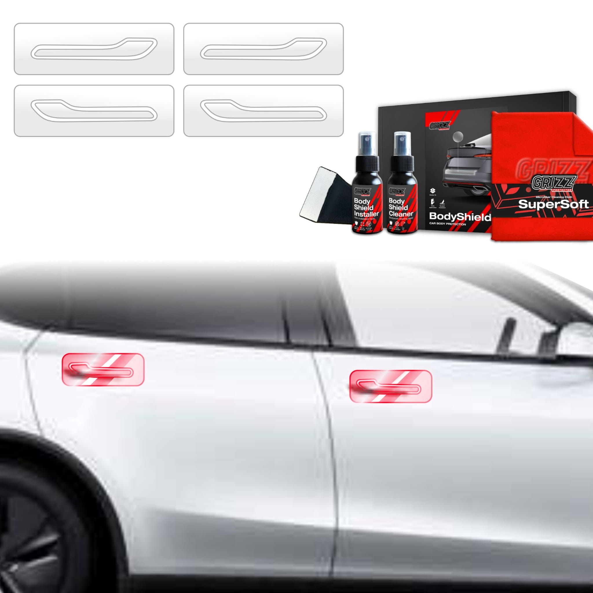 4w1 Folia ochronna Grizz Protector na klamki Tesla Model Y Juniper (2024-2025)