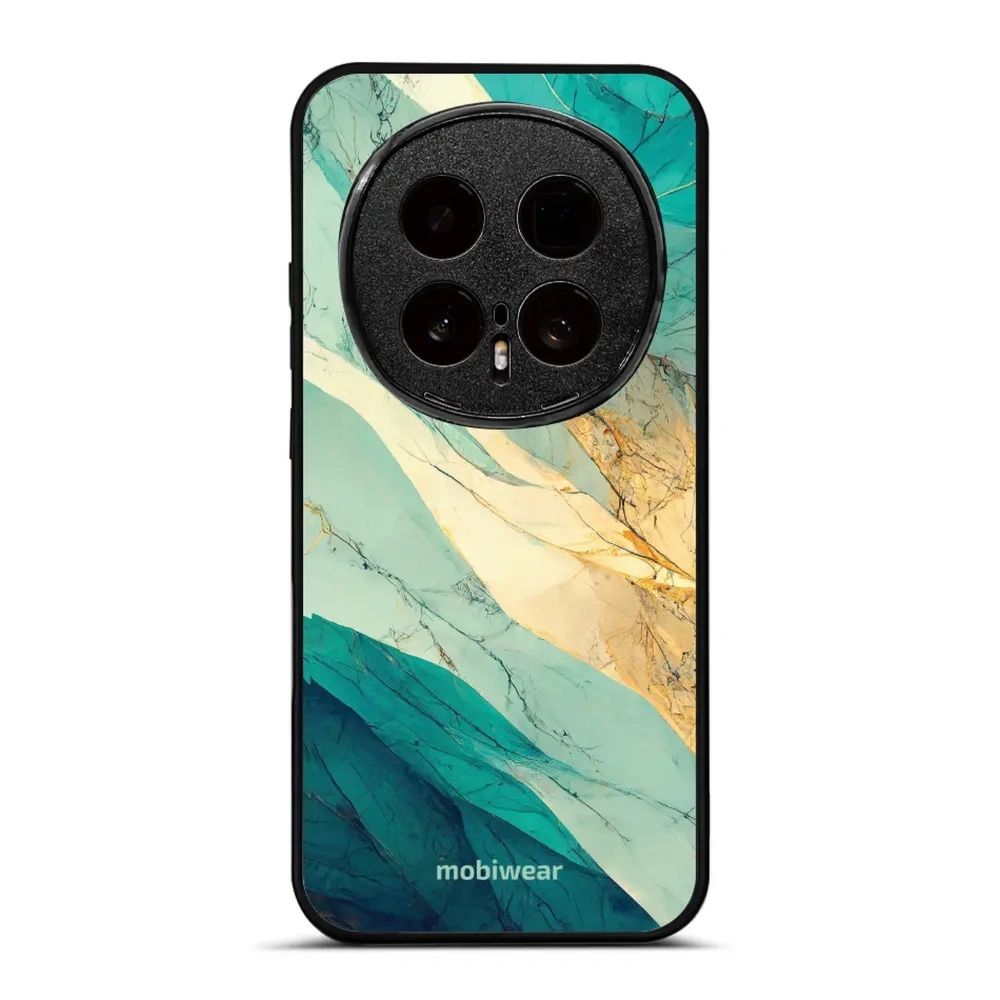 Etui ochronne do Honor Magic8 Pro, Mobiwear Glossy Case, turkusowy marmur