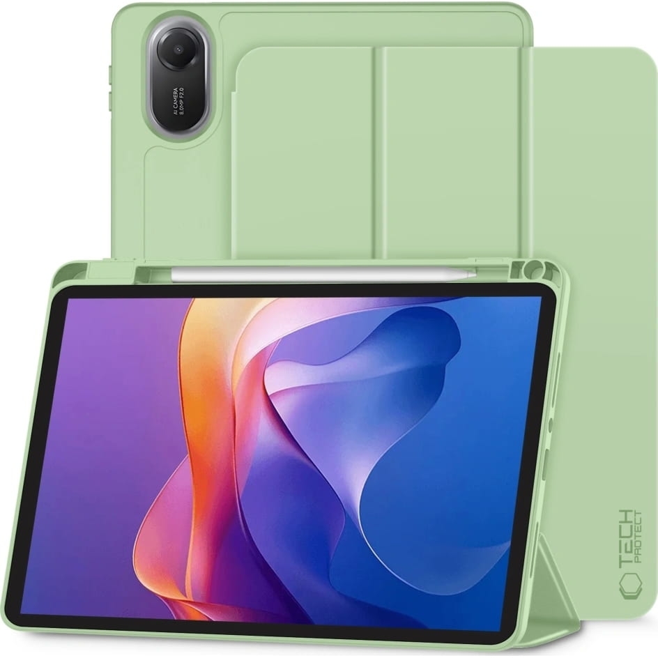 Etui z klapką Tech-Protect SC Pen do Xiaomi Redmi Pad 2, zielone
