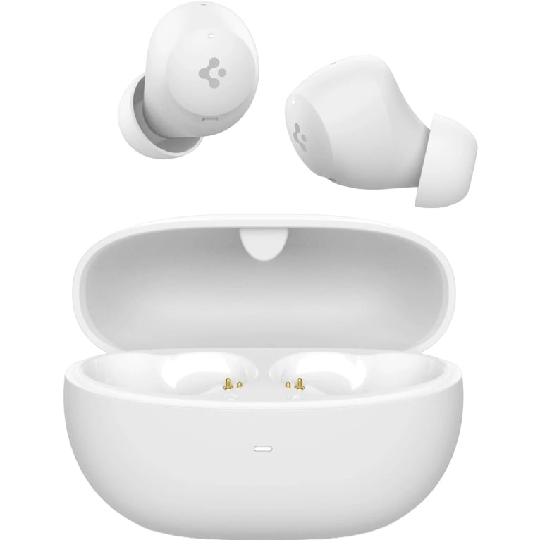 Bezprzewodowe słuchawki dokanałowe z aktywną redukcją szumów Spigen SA2401 ANC PRO Bluetooth 5.2, białe