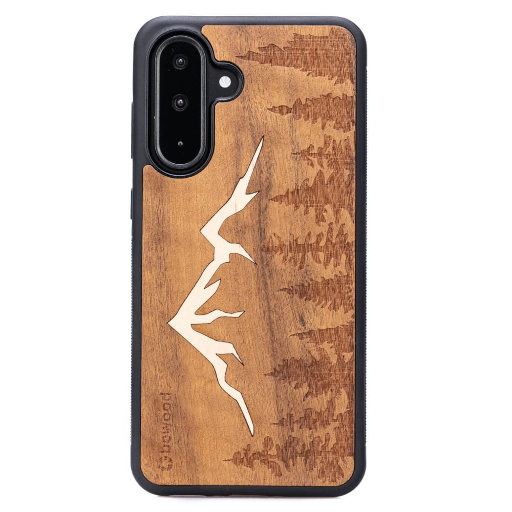 Drewniane etui do Galaxy A56 5G, Bewood Góry Imbuia