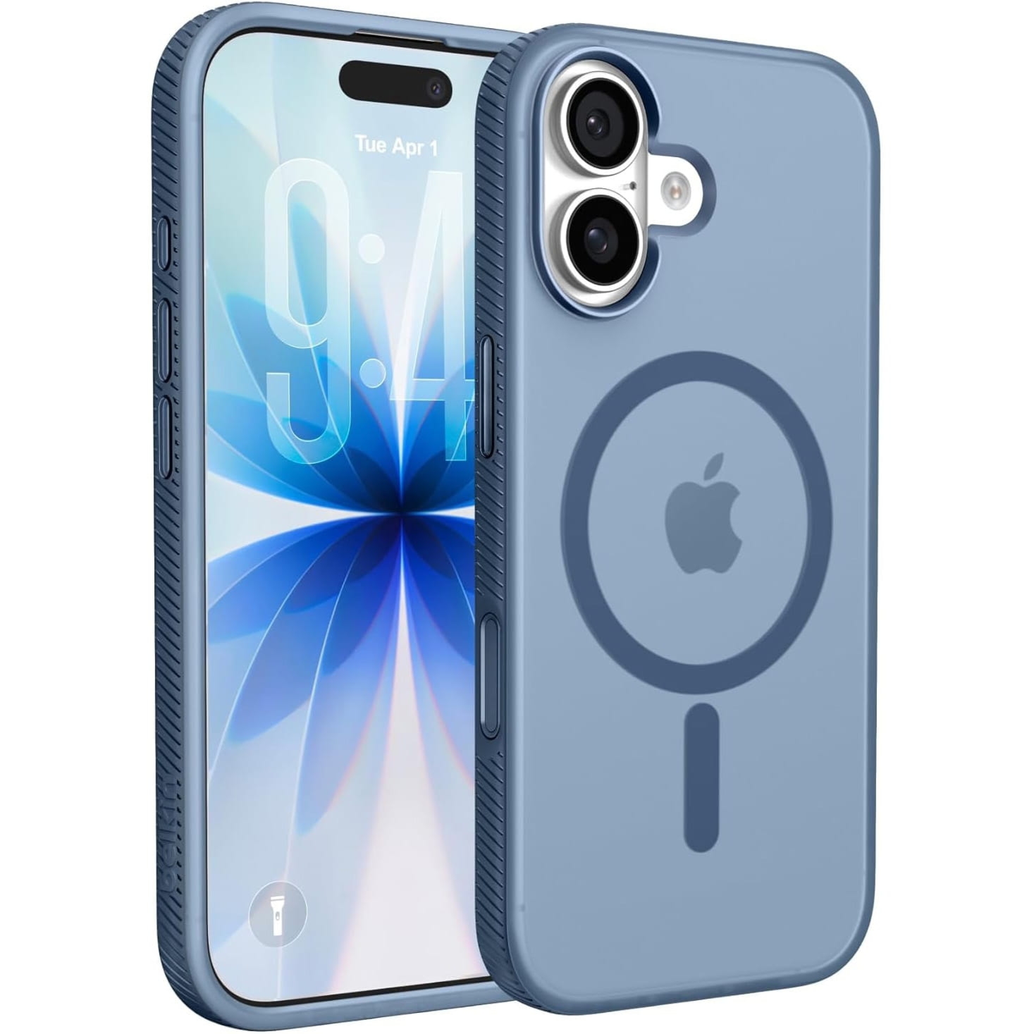 Etui Belkin SheerForce Grip (CC) do MagSafe do iPhone 17, niebieskie