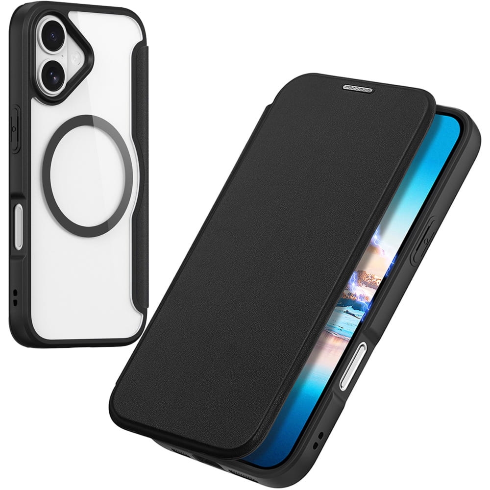 Etui Dux Ducis Skin X Pro Magnetic do iPhone 17 do MagSafe, czarno-przezroczyste