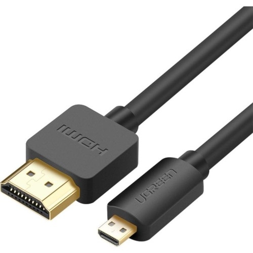 Image of Kabel przewód Ugreen HDMI 4k 60Hz - micro HDMI, 1,5 m, czarny