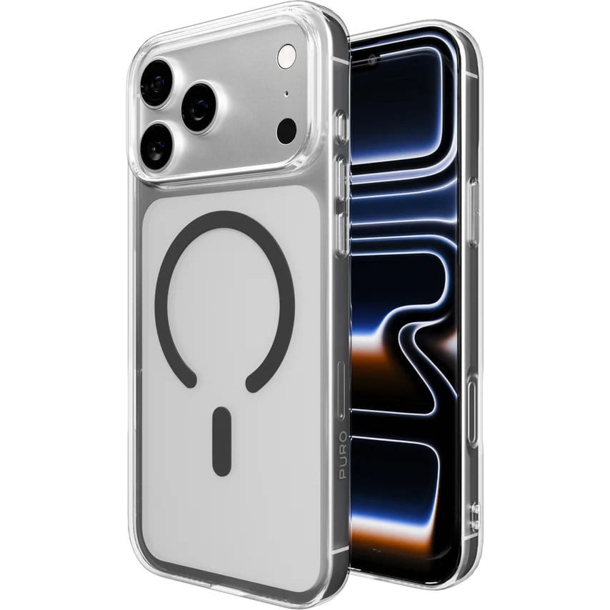 Etui Puro Lite Mag Pro do iPhone 17 Pro Max, przezroczysto-szare
