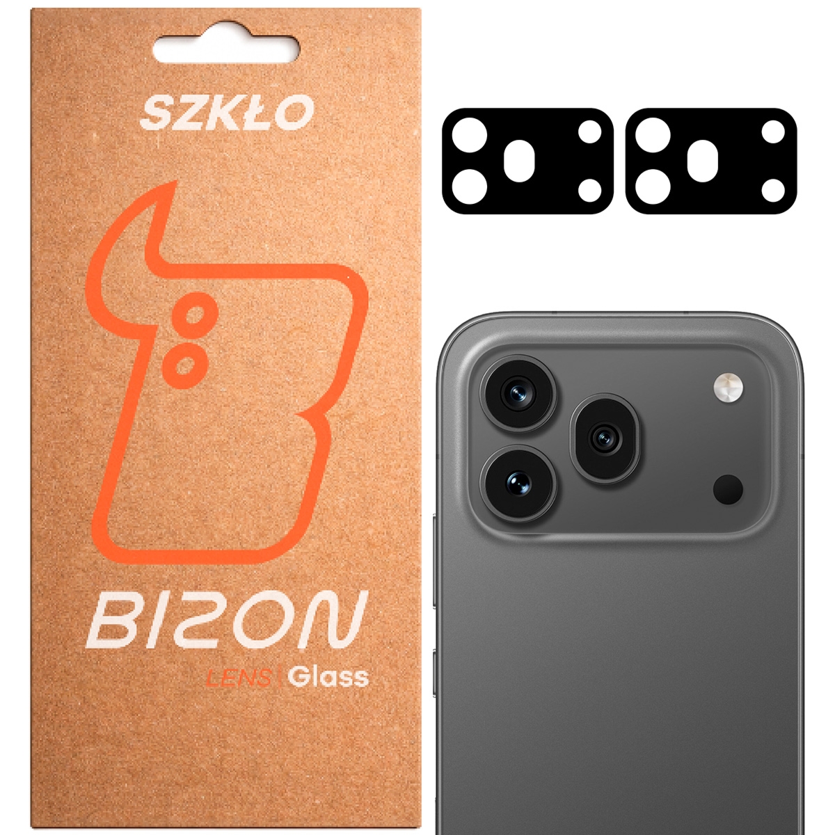 Szkło na aparat Bizon Glass Lens do Honor 600 Pro 5G, 2 sztuki