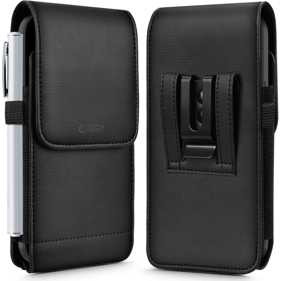 Etui uniwersalne na pasek Tech-Protect SM75 Universal Phone Holster Pouch 5,8″ – 6,8″, czarne