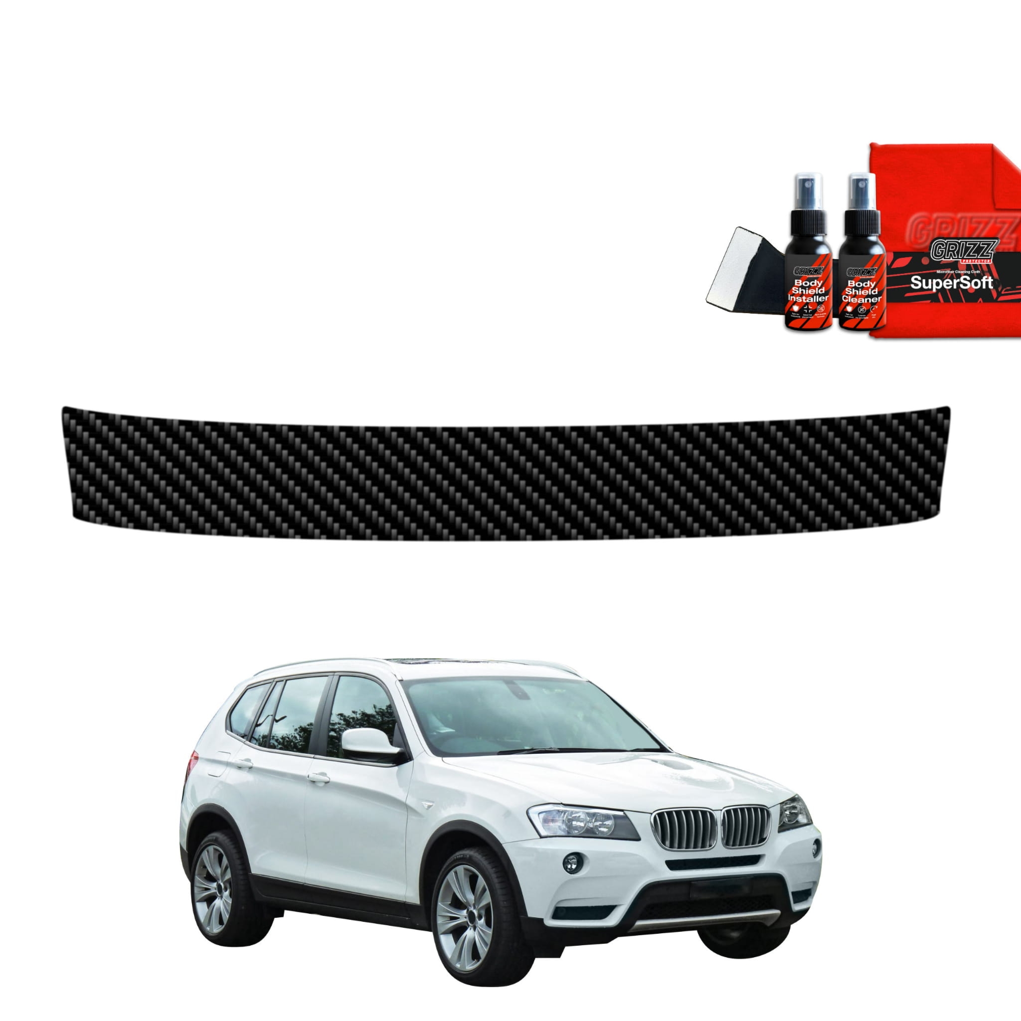 Folia karbonowa Grizz Protector na próg bagażnika do BMW X3 F25 (2010-2014)