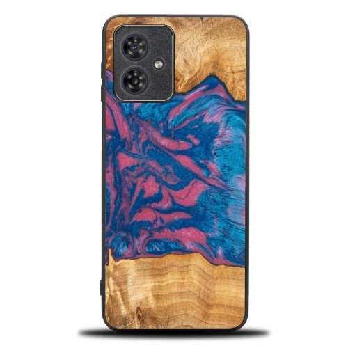 Image of Drewniane etui do Motorola Moto G54 5G, Bewood Unique Neons Vegas