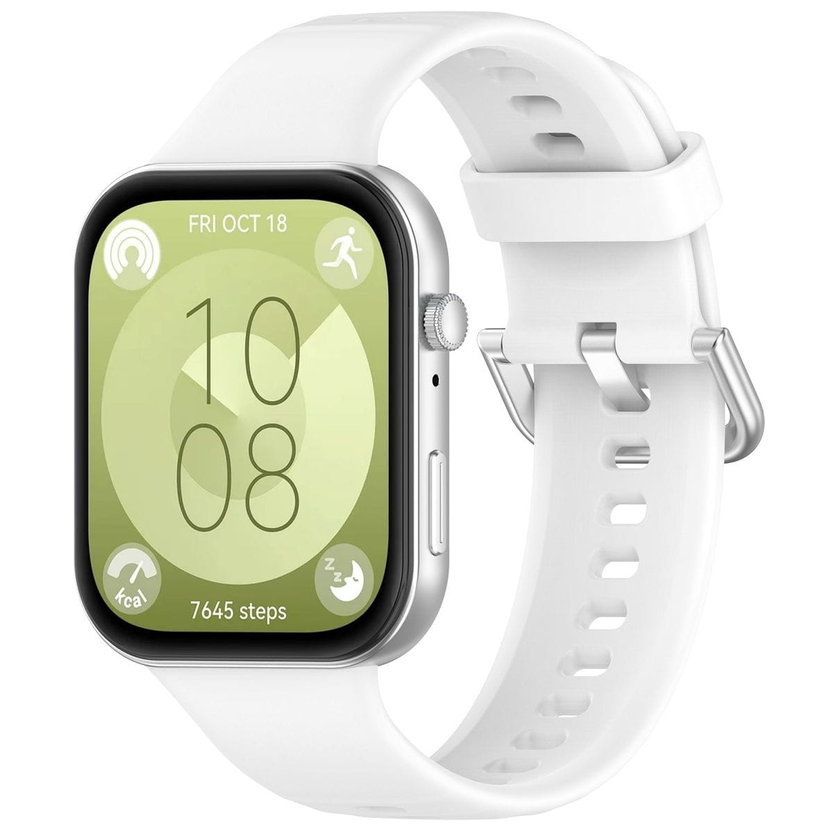 Image of Pasek Bizon Strap Watch Silicone Pro SR do Huawei Watch Fit 4 / 4 Pro / 3, biały