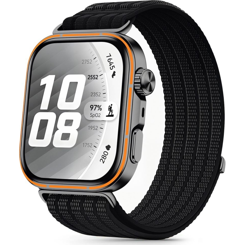 Pasek Tech-Protect Nylon do Huawei Watch Fit 5 / 5 Pro / 4 / 4 Pro / 3,  czarny