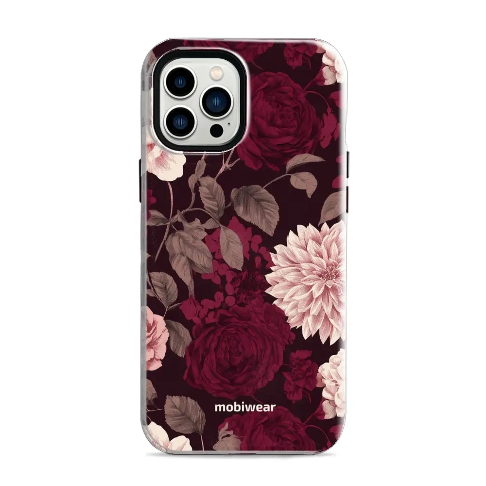 Etui ochronne do iPhone 12 Pro Max, Mobiwear Elite Pro MagSafe, wino i dalie