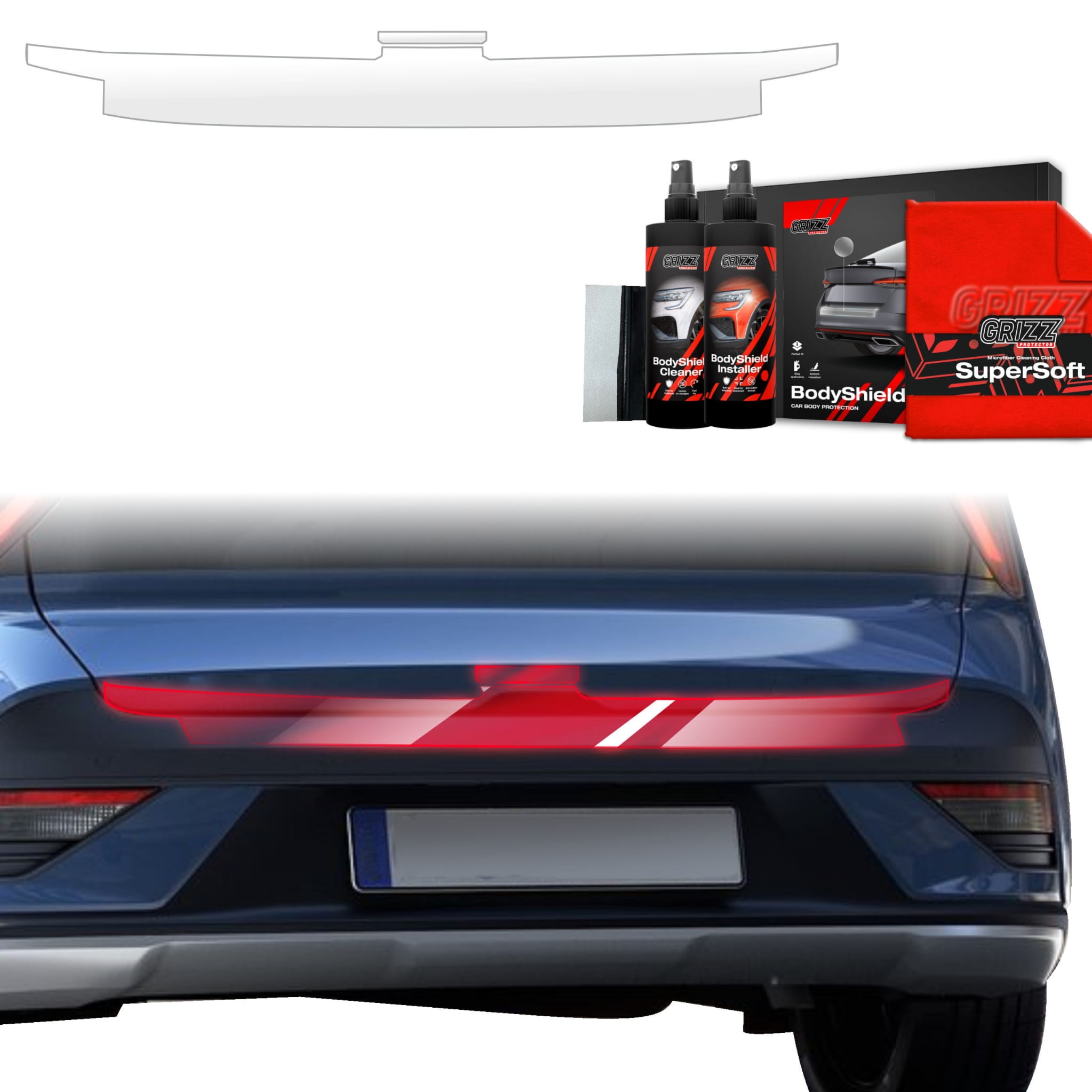 2w1 Folia ochronna Grizz Protector na próg bagażnika do Hyundai Bayon (2024-2026)
