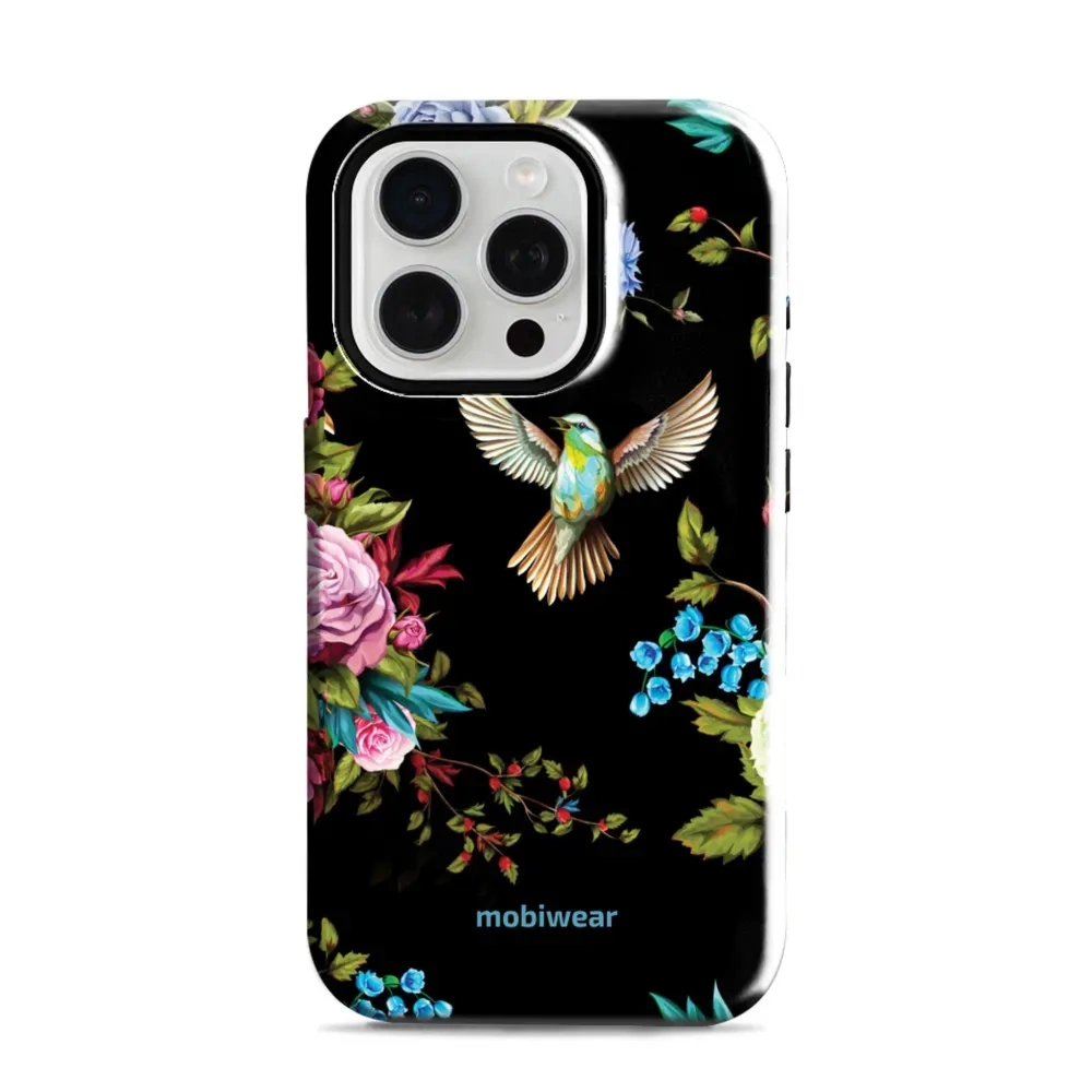 Etui ochronne do iPhone 15 Pro, Mobiwear Elite Pro, nocny koliber