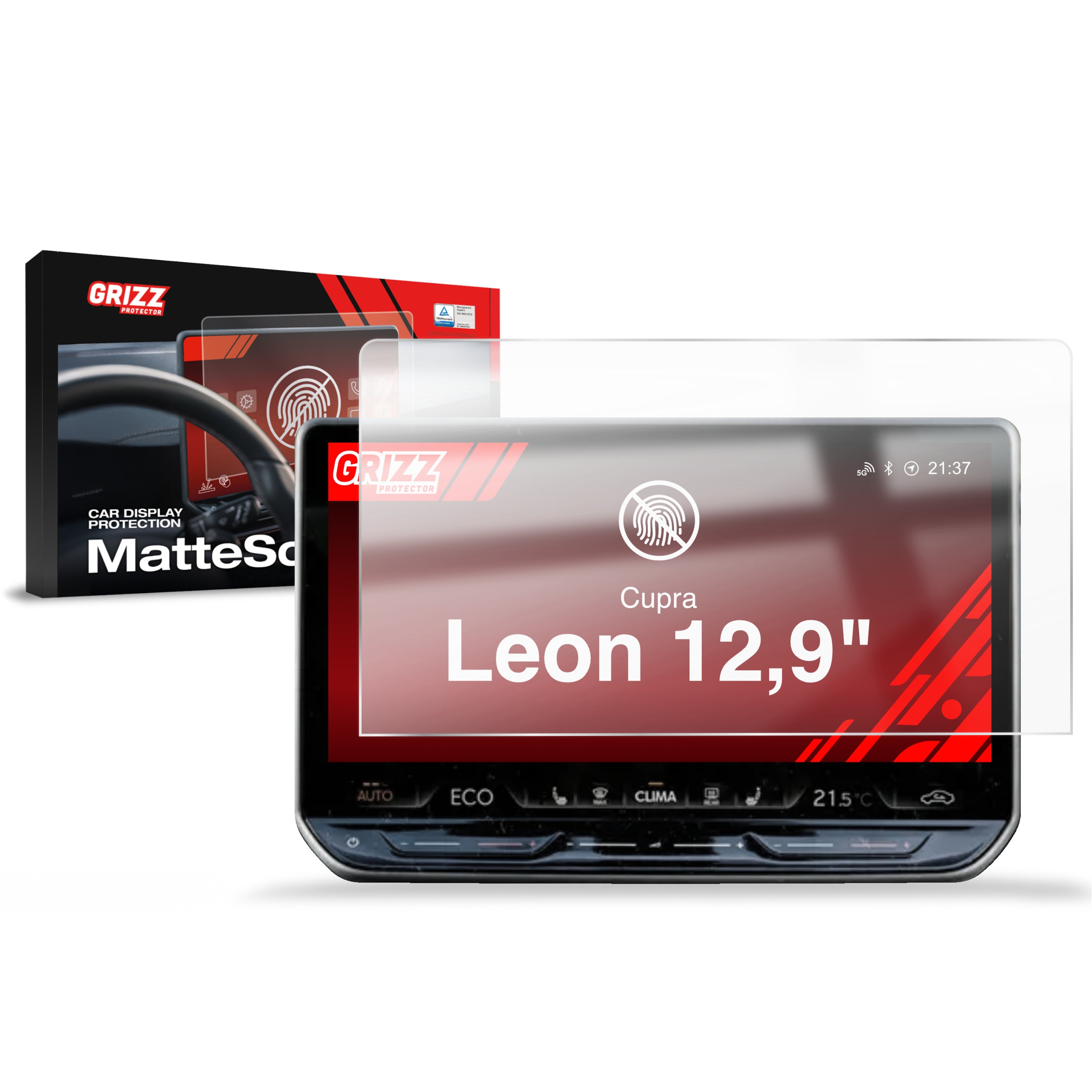 Folia antyodciskowa Grizz Protector do Cupra Leon 12,9″ (2024-2026)