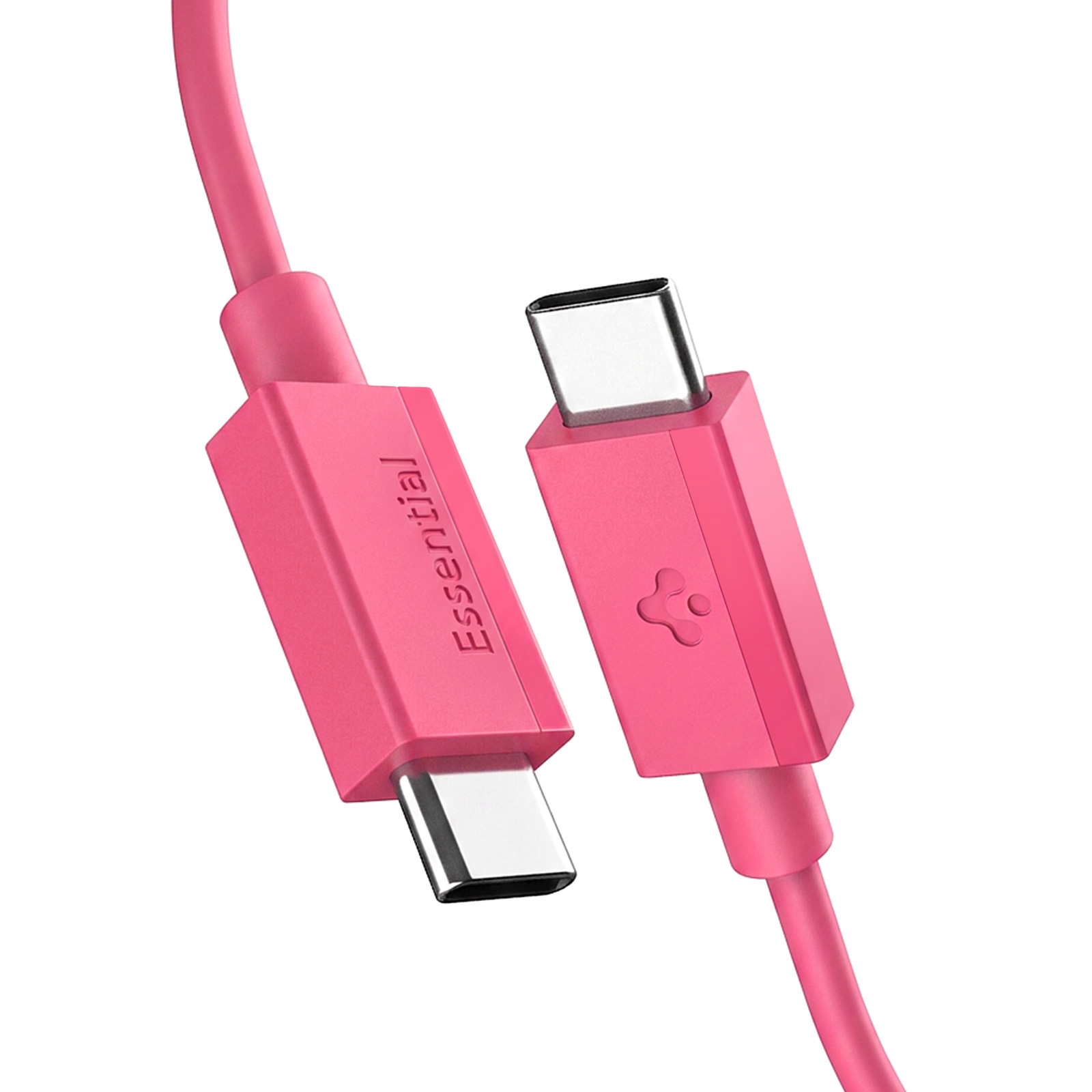 Kabel Spigen Essential DuraBend EB6010CC USB-C do USB-C 60W, 1 m, różowy