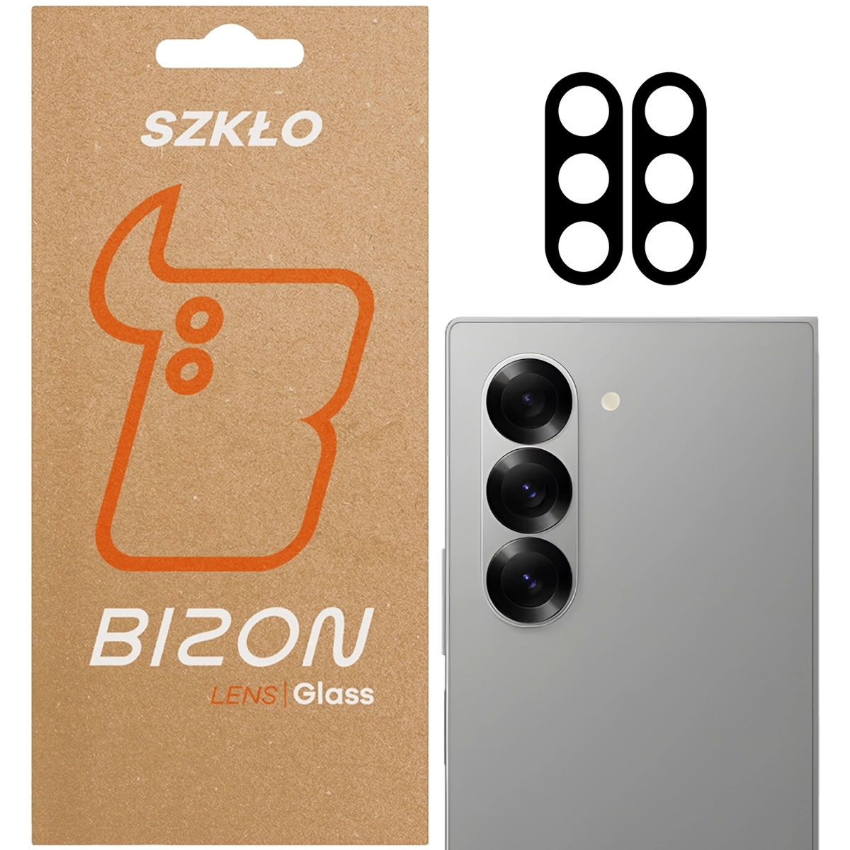 Szkło na aparat Bizon Glass Lens do Galaxy Z Fold7, 2 sztuki