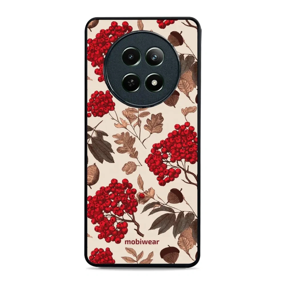 Etui ochronne do realme 12, Mobiwear Glossy Case, jarzębina na ecru