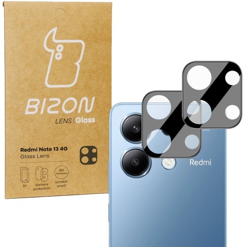 Image of Szkło na aparat Bizon Glass Lens do Xiaomi Redmi Note 13 4G, 2 sztuki