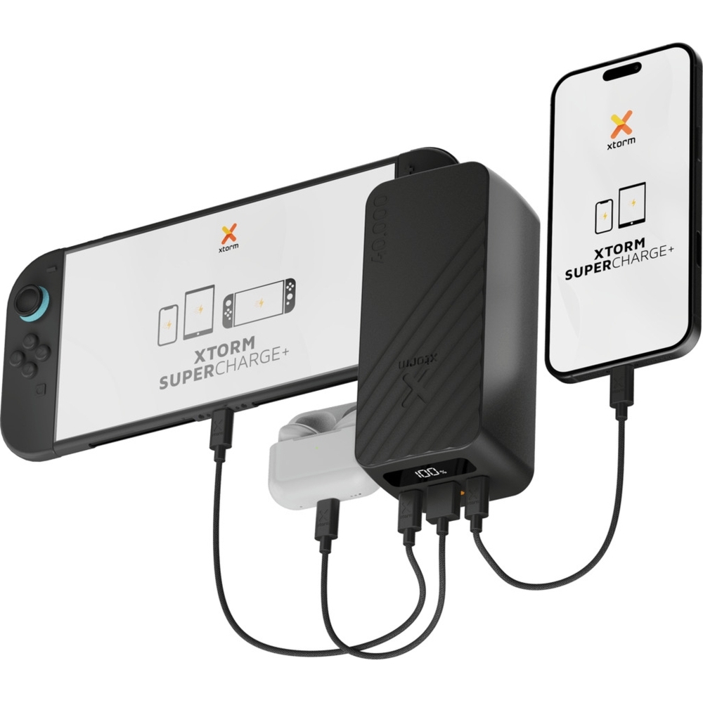 Powerbank XTORM Go2 40000 mAh 45 W, USB-C PD 45 W, USB-A QC3.0 18 W, czarny