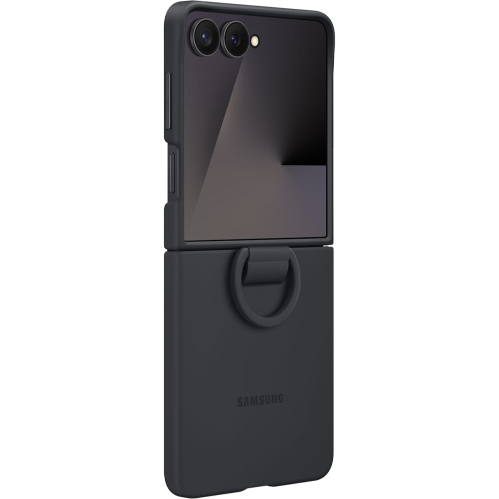 Etui Samsung Silicone Case Ring do Galaxy Z Flip7, czarne