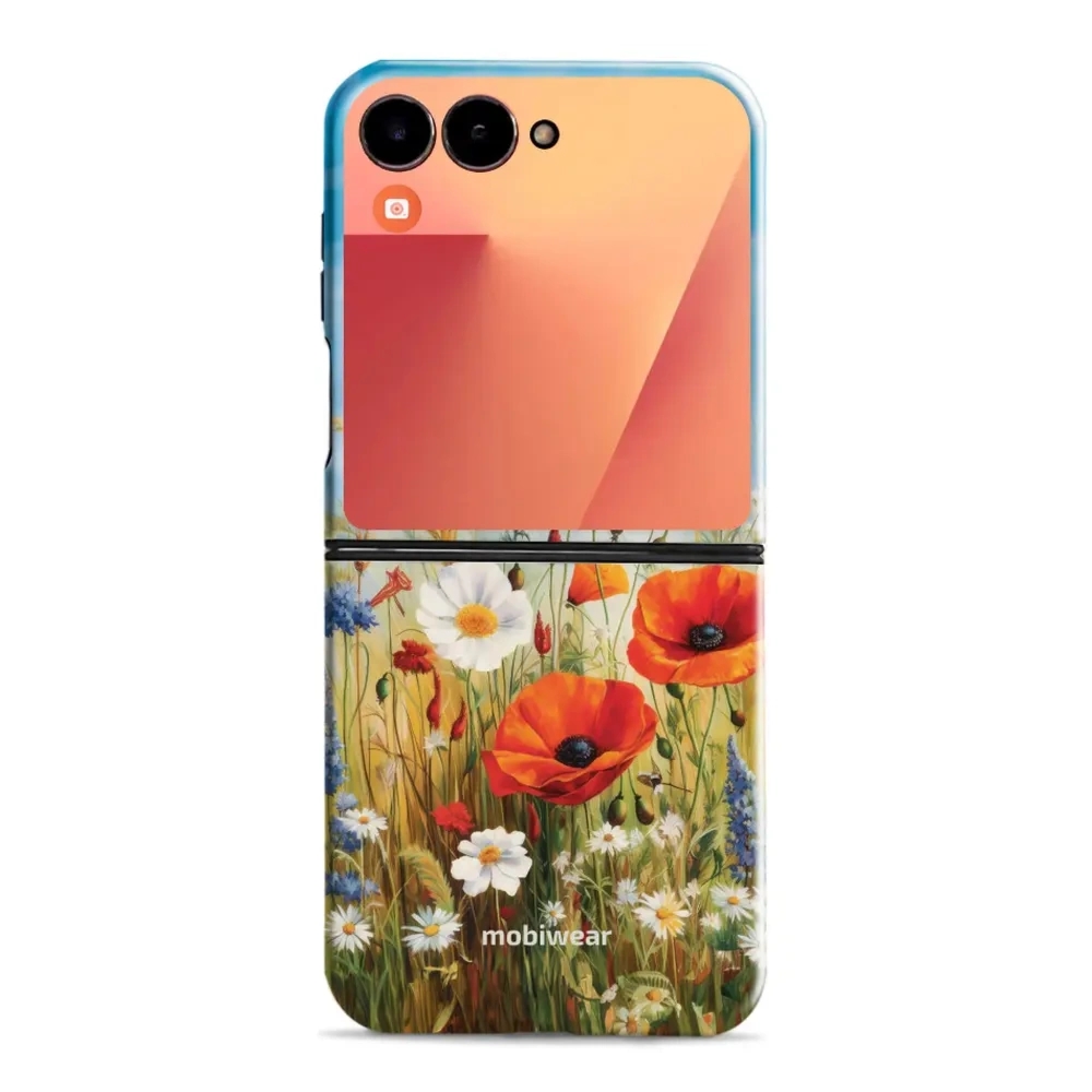 Etui ochronne do Galaxy Z Flip7, Mobiwear Elite Pro, łąkowe kwiaty