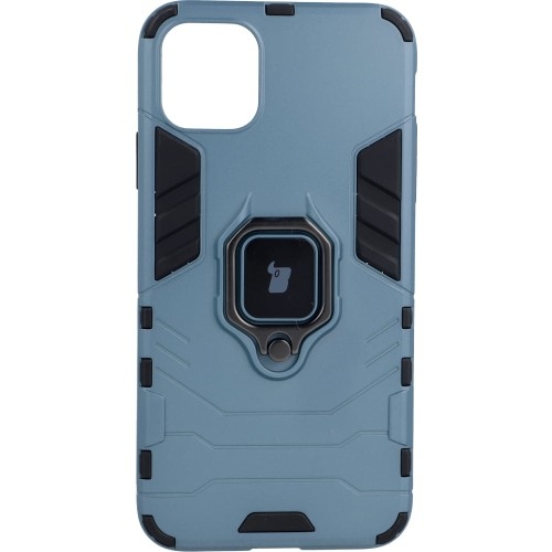 Image of Etui Bizon Case Armor Ring do iPhone 11 Pro Max, niebieskie