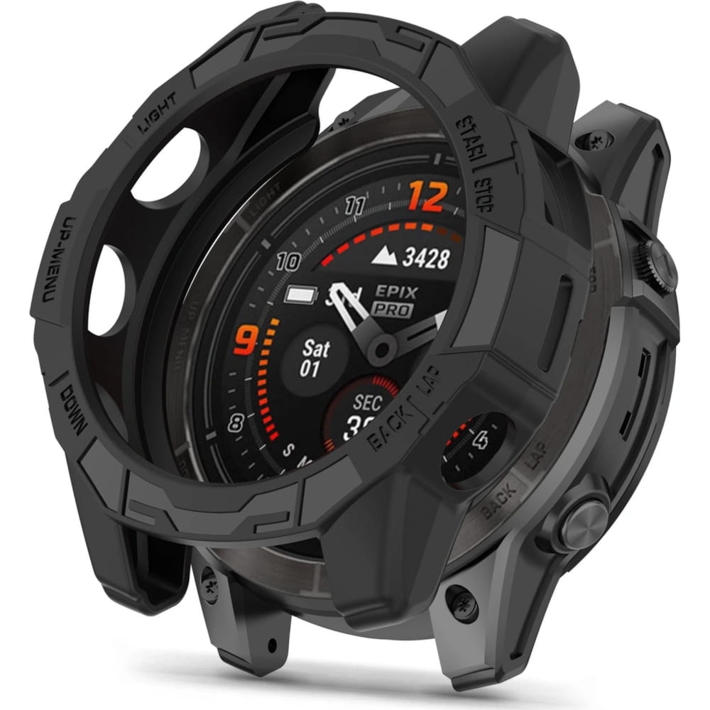 Etui Tech-Protect Defense Air do Garmin Fenix 7 / 7 Pro, czarne