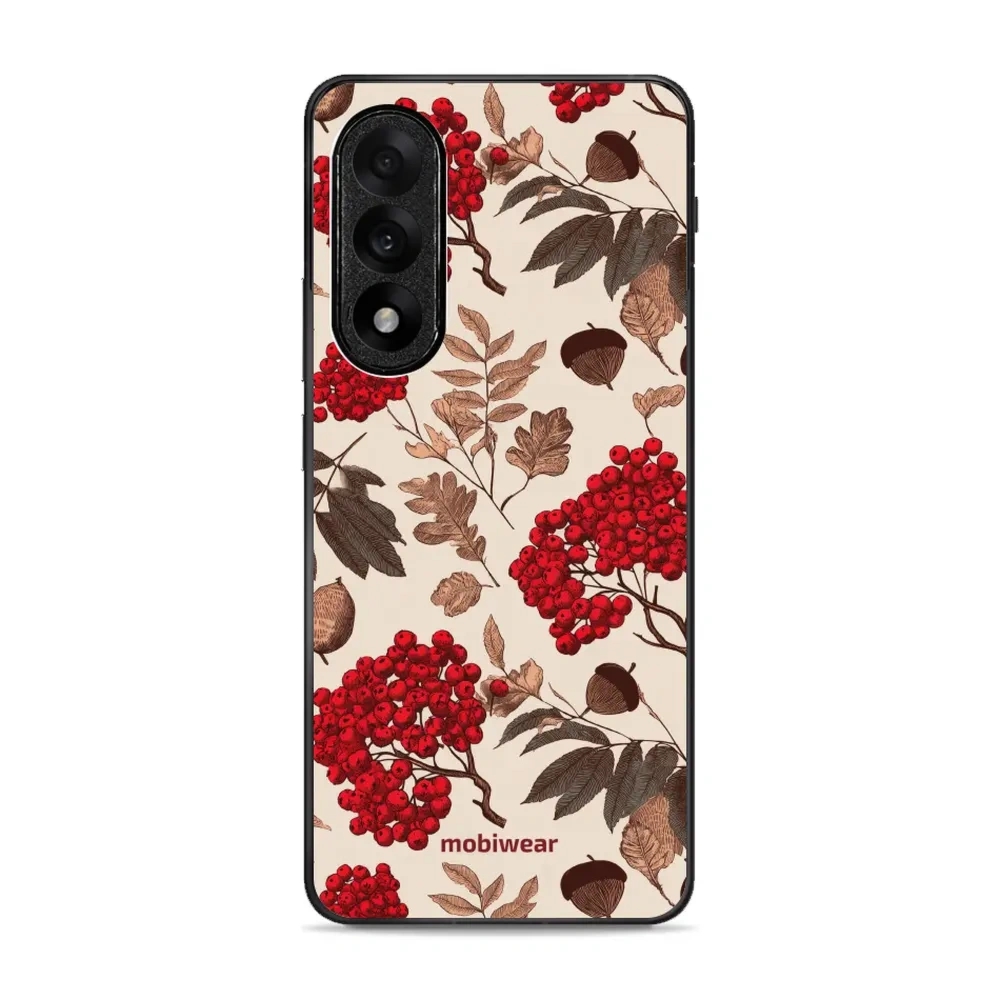 Etui ochronne do OnePlus Nord 5, Mobiwear Glossy Case, jarzębina na ecru