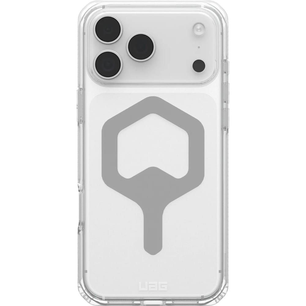 Etui pancerne Urban Armor Gear Plyo Mag do MagSafe do iPhone 17 Pro Max, przezroczysto-srebrne