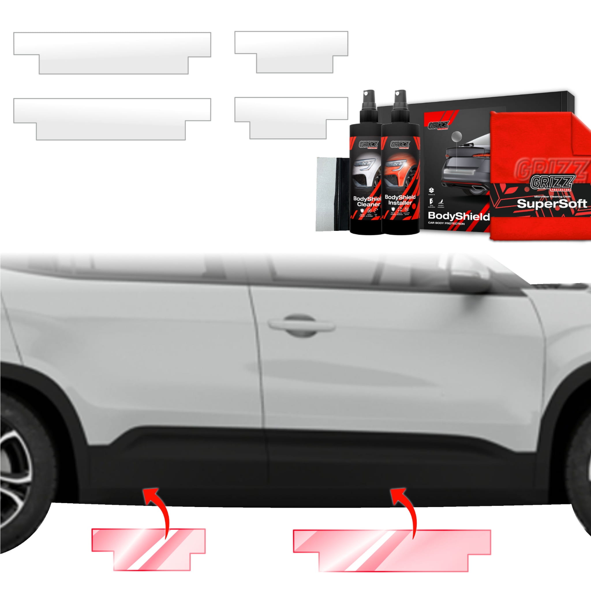 4w1 Folia ochronna Grizz Protector na progi do Jeep Avenger (2023-2026)
