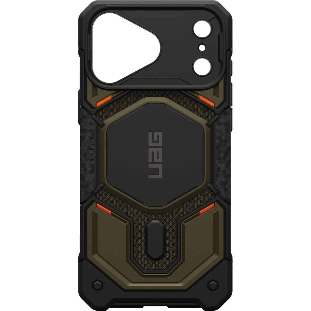 Etui pancerne UAG Monarch Pro Kevlar do MagSafe do iPhone 18 Pro Max / 17 Pro Max, ciemnozielono-czarne z kevlarem