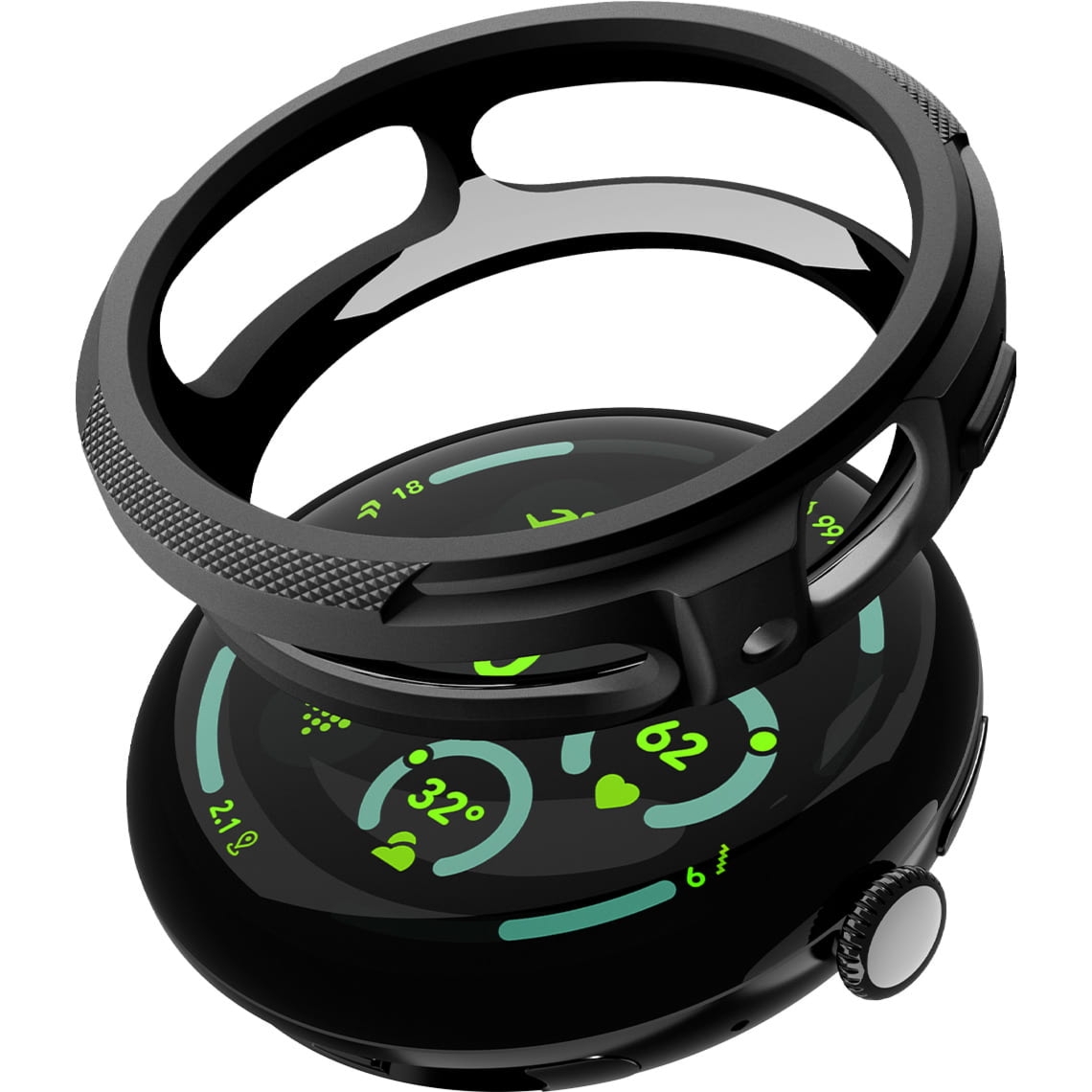 Etui Spigen Liquid Air do Pixel Watch 4 41 mm, czarne