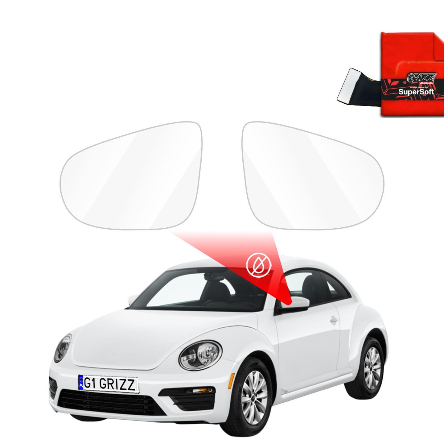 Folia przeciwdeszczowa Grizz Protector na lusterka do Volkswagen Beetle (2011-2019)