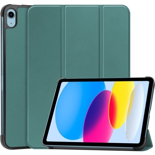 Image of Etui Bizon Case Tab Croc do Apple iPad 10 10.9 2022, ciemnozielone