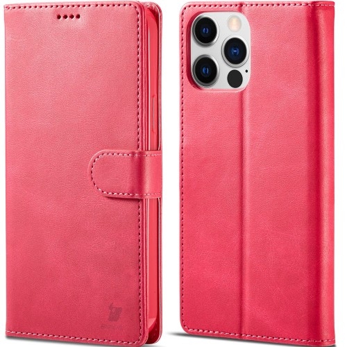 Image of Etui Bizon Case Wallet do iPhone 13 Pro, różowe