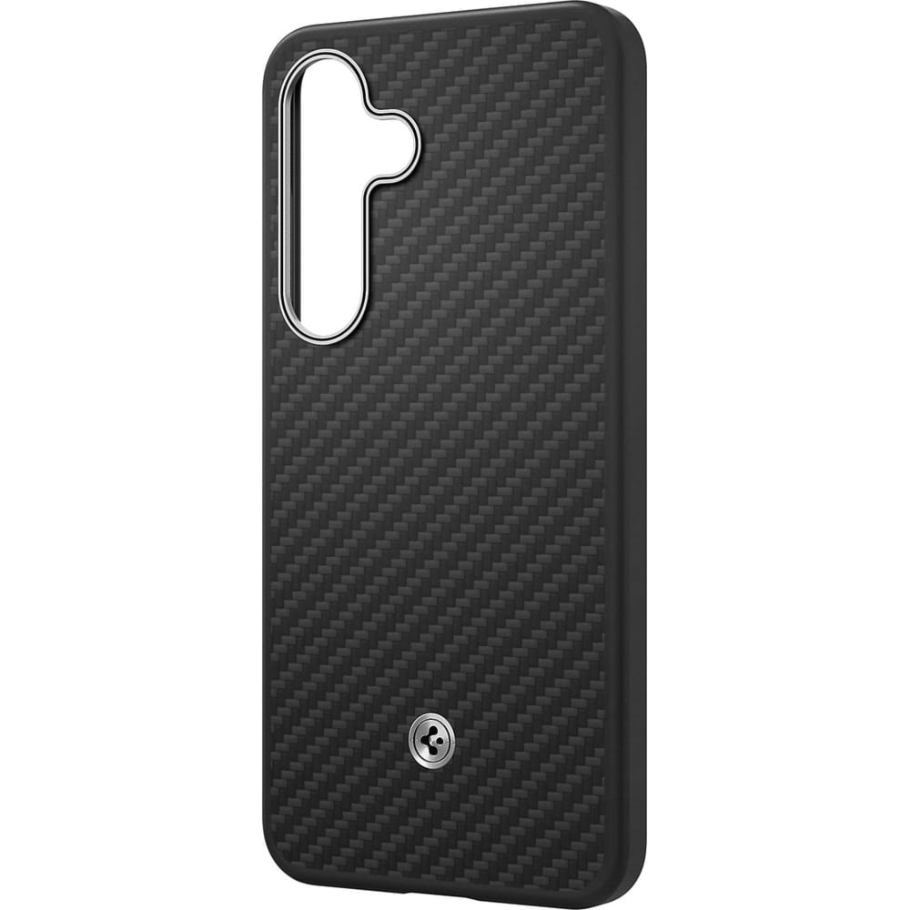 OUTLET: Etui magnetyczne Spigen Enzo Aramid do Galaxy S25, czarno-srebrne