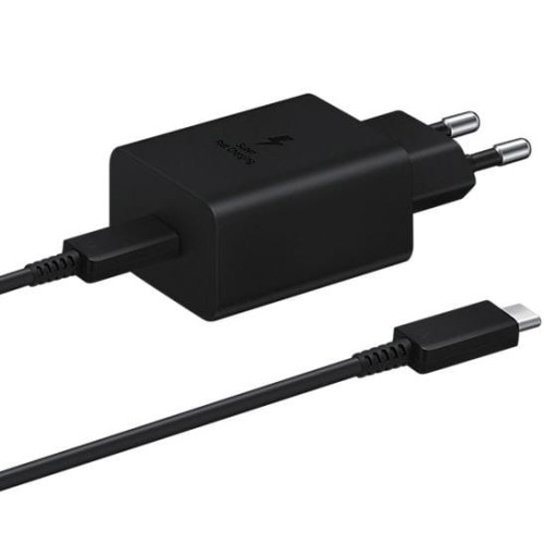 Image of OUTLET: Ładowarka sieciowa Samsung EP-T4510 PD 45W USB-C + kabel 1,8 m, czarna