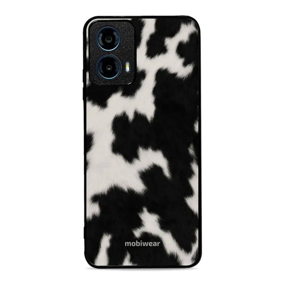 Etui ochronne do Motorola Moto G34 5G, Mobiwear Glossy Case, krowie futerko